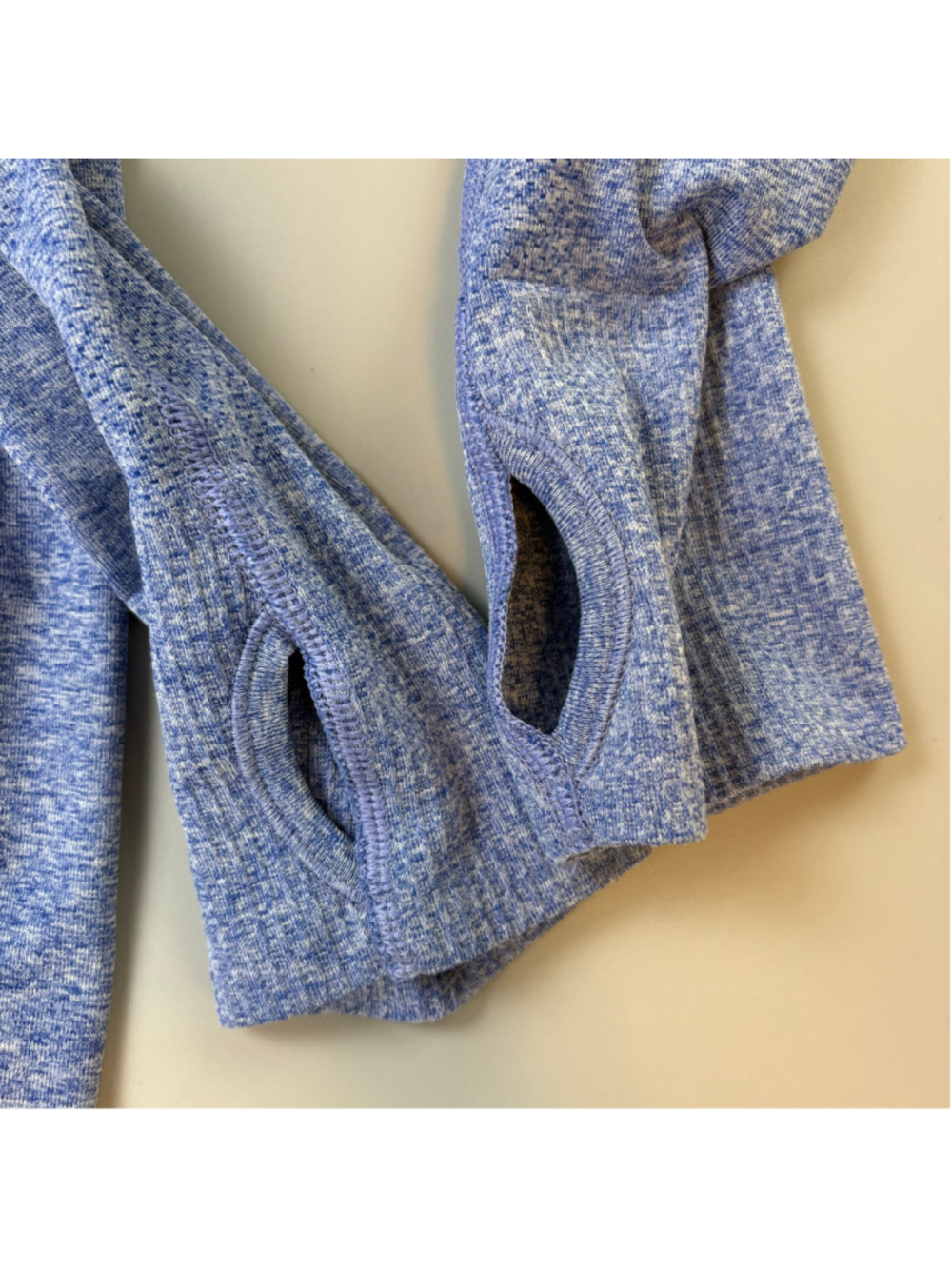 Athleta Top XS Blue White Quarter Zip Long Sleeve Running Athleisure Sporty Mint - Picture 11 of 14